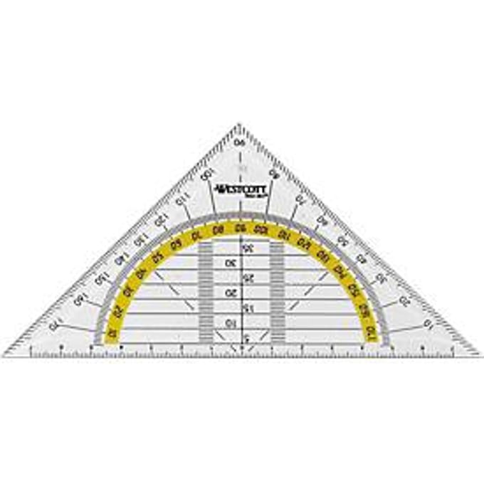 Westcott geodriehoek - 14cm - AC-E10130-BP