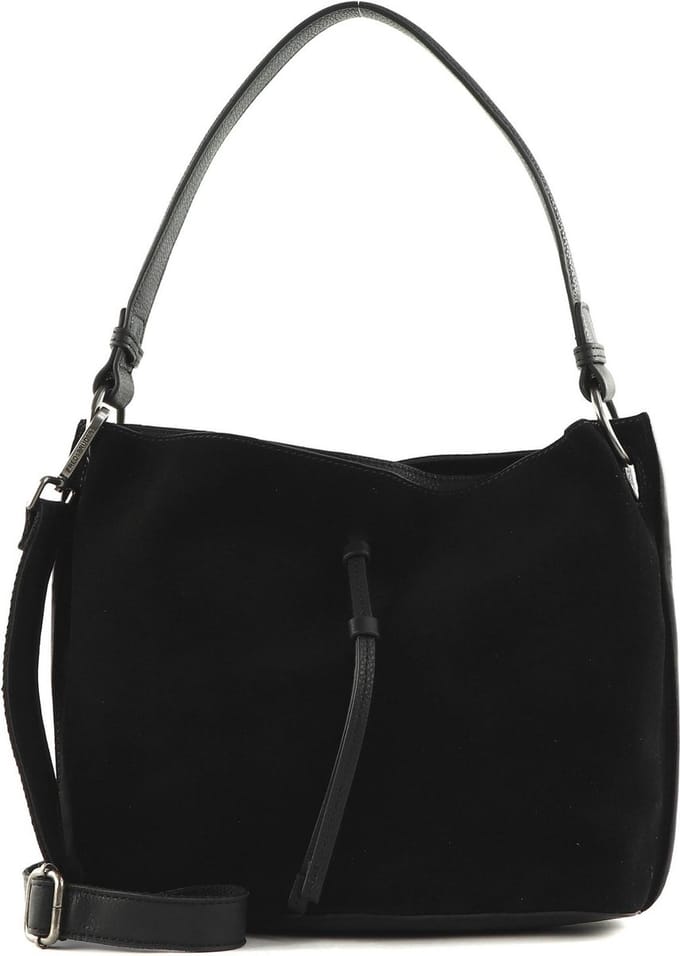 FREDsBRUDER Leren Schoudertas Sually Small Bucket Black Zwart