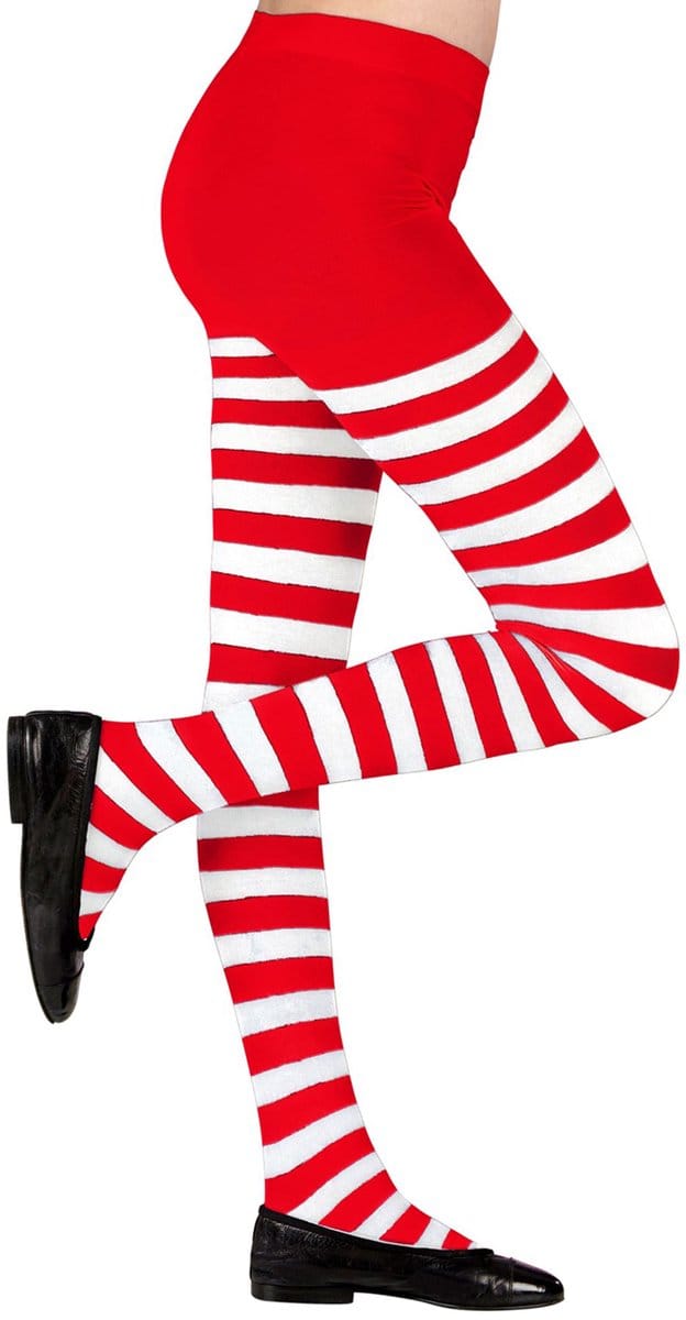 Panty wit rood gestreept pipi kind