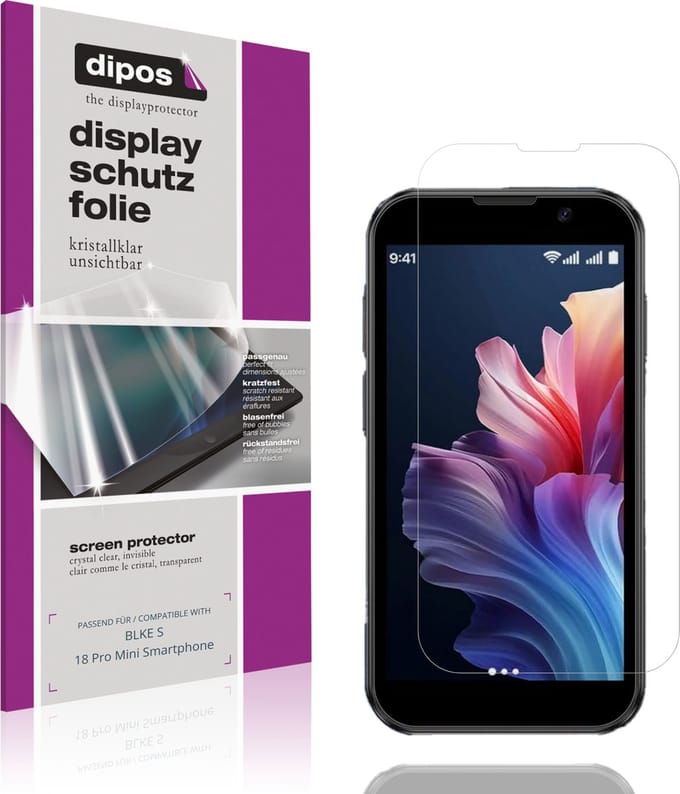 dipos – 4x Beschermfolie geschikt voor BLKE S 18 Pro Mini Smartphone | Krasbestendige & heldere Screenprotector Ultra-Thin