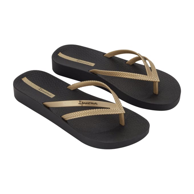 Ipanema Anatomic Bossa Soft Dames Slippers - Black/Gold