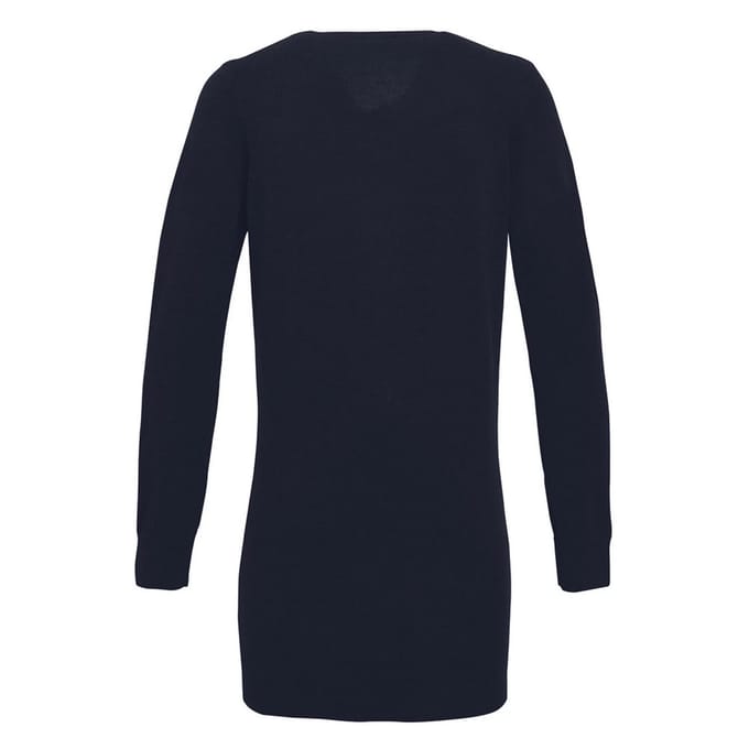 Premier Dames/Dames Longline V Hals Vest (Houtskool)