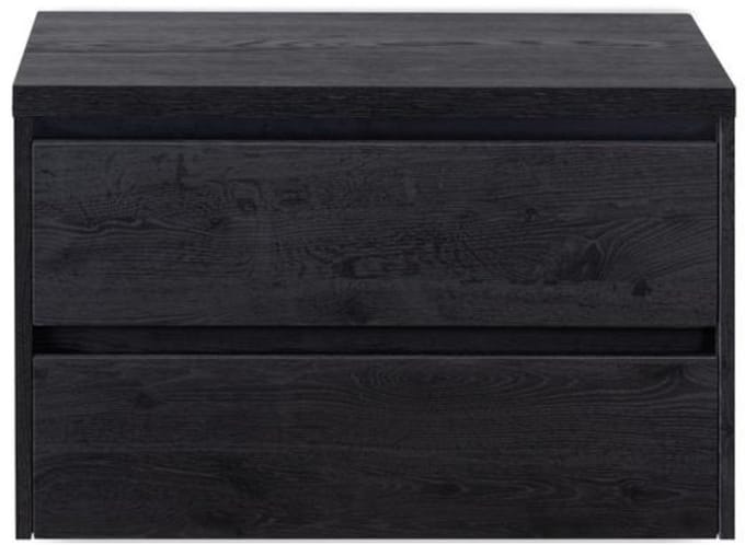 Dante Badmeubelset 80 cm - Black Oak - Wastafelbovenblad
