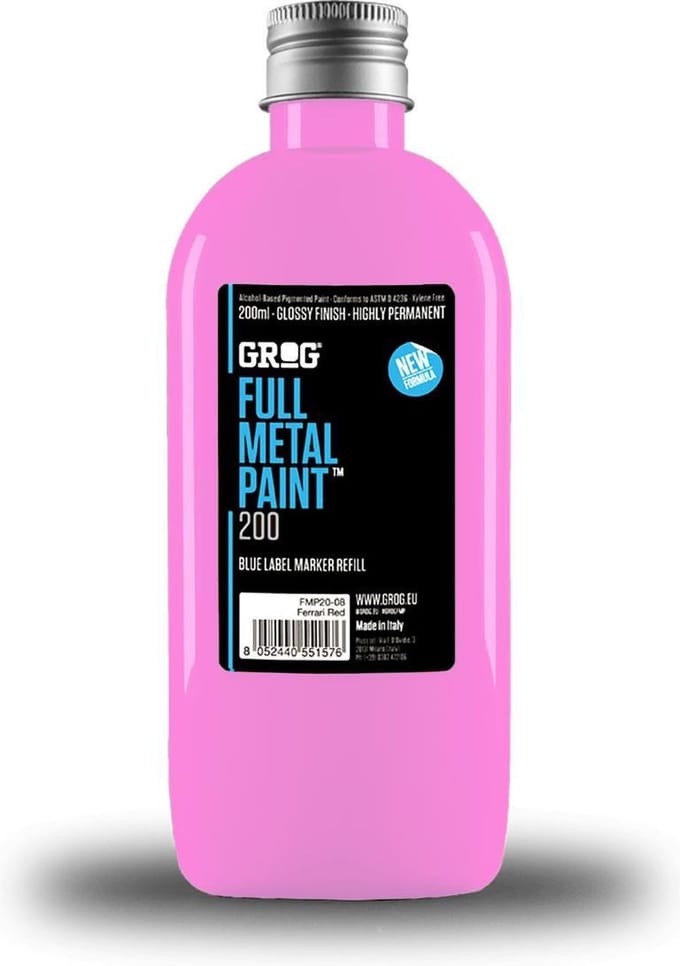 Grog Full Metal 200ml Navul Inkt - Piggy Pink