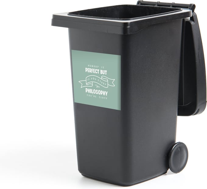 Container sticker Studenten - School - Filosofie - Universiteit - 40x40 cm - Kliko sticker