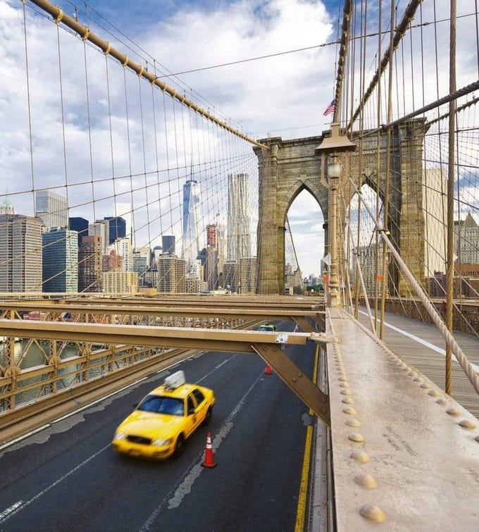 Fotobehang - New York City 225x250cm - Vliesbehang
