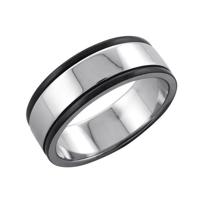 Amanto Ring Ave - 316L Staal - 8mm - Maat 60-19mm