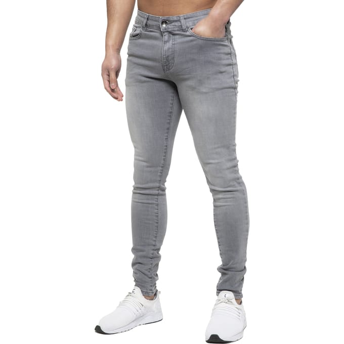 ETO Heren Slim Skinny Fit Stretch Jeans