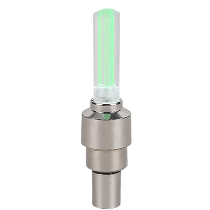 Phare avant de bicyclette YWEI - LED néon pour rayons de vélo - éclairage arrière de roue de moto - vert vert