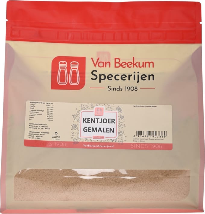 Van Beekum Specerijen - Kentjoer Gemalen - 1 KG (hersluitbare stazak)