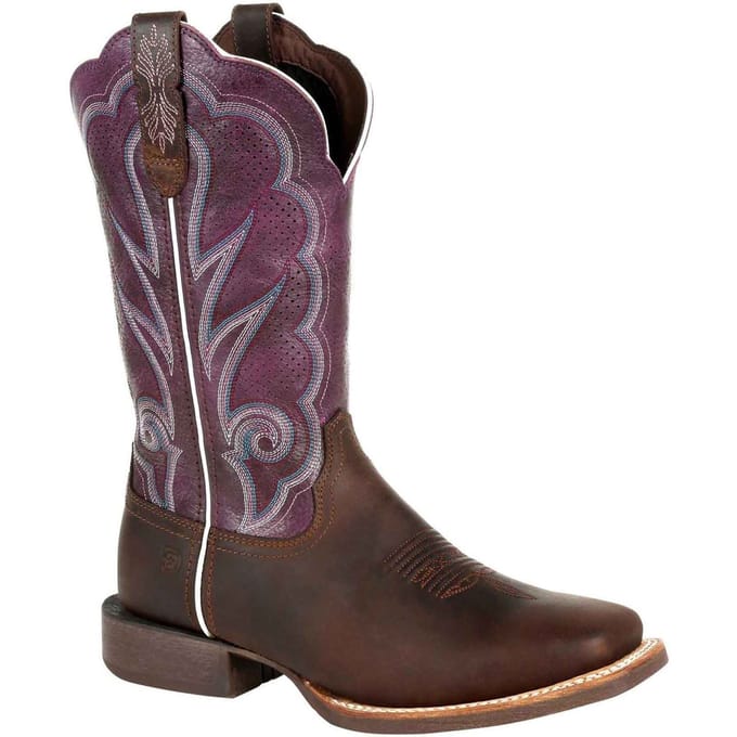 Durango Lady Rebel Pro Leren Dames Oiled Bruin/Plum Laarzen