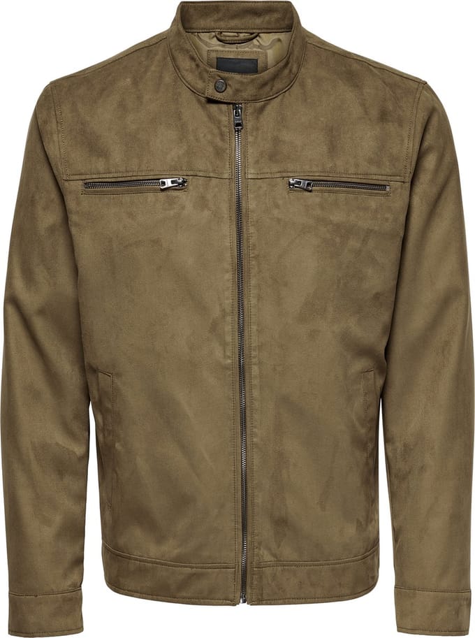 ONLY & SONS ONSWILLOW FAKE SUEDE JACKET OTW NOOS  Heren Jas - Maat M