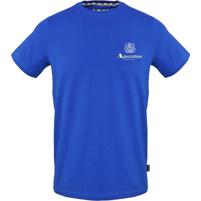Aquascutum Heren Jersey Crew Hals T-shirt (Sky)