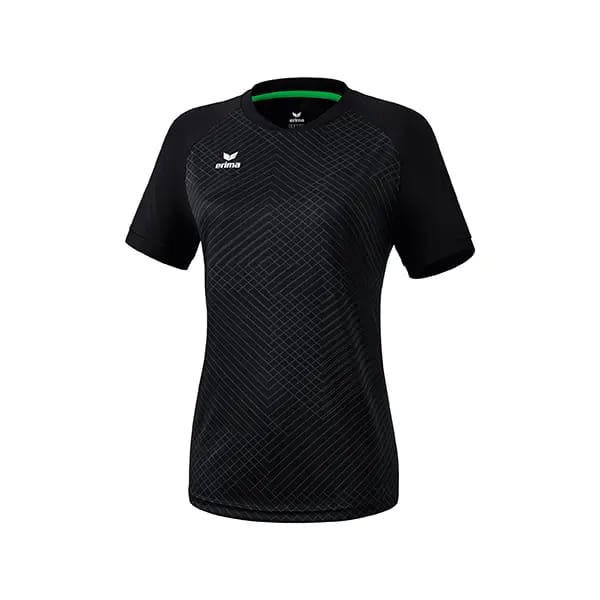 Erima Madrid Shirt Korte Mouw Dames - Zwart | Maat: 42