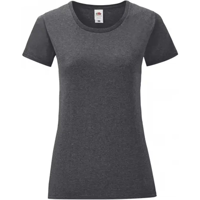 Dames-T-shirt Fruit of the Loom Iconic 150