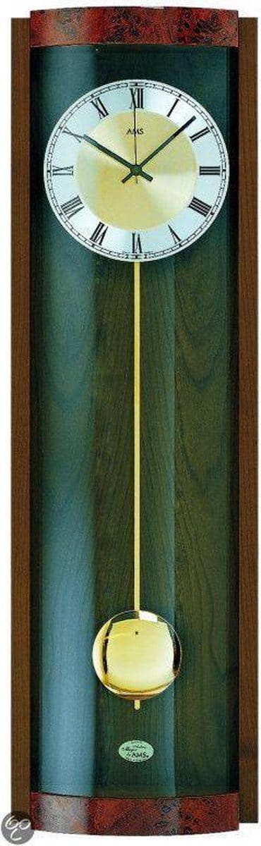 AMS 5087/1 - Klok - Hout - 21x71 cm - Bruin