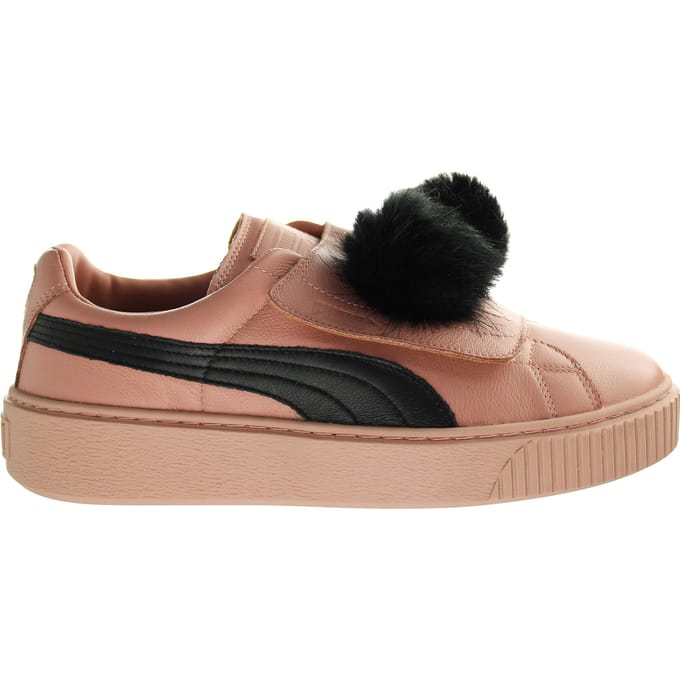 Puma Basket Platform PomPom Roze Damestrainers