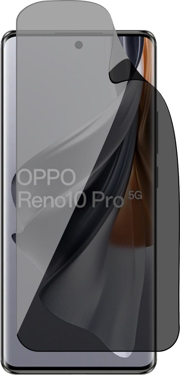 Privacy Screenprotector geschikt voor Oppo Reno 10 / 10 Pro - 1x FlexGuard Screen Protector