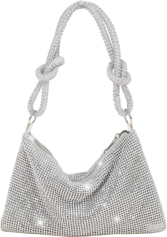 Handtas - Schoudertas - Casual tas - Voor Feest & Trouw - Met Ajusteerbare Schouderband - 26x3x13cm - Wit