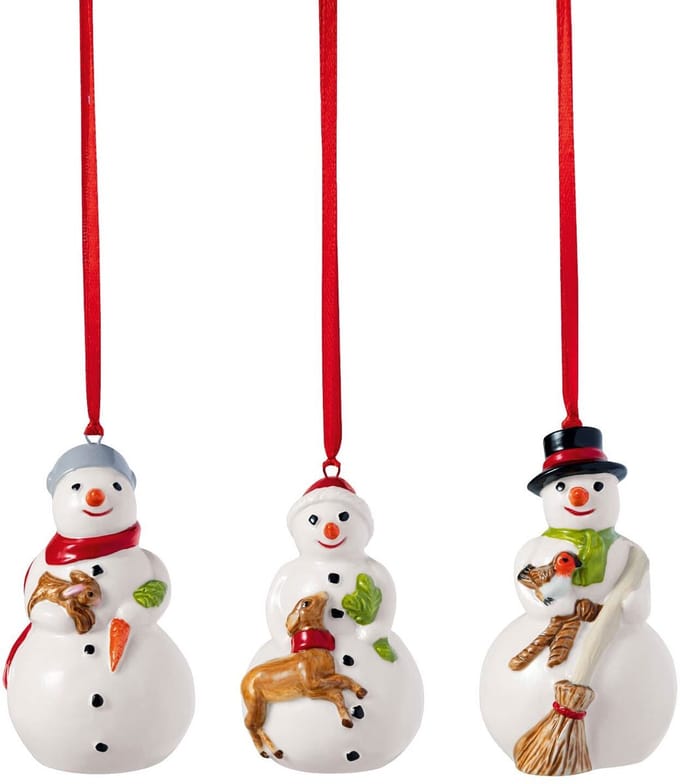 Villeroy & Boch Nostalgic Ornaments Sneeuwman 3 Stuks