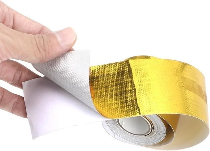 Nixnix® - Hittewerende tape goud - Reflecterende - 5cm x 5m -Tot 450°C