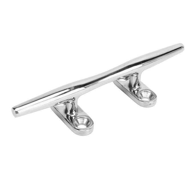 Taquet de Bateau Base Ouverte Robuste Acier Inoxydable 316 Taquets de Quai de Bateau avec Vis d'Installation pour SS316-5 white
