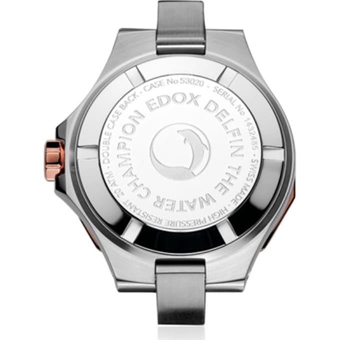 Edox Delfin 53020-357RM-ROR Horloge