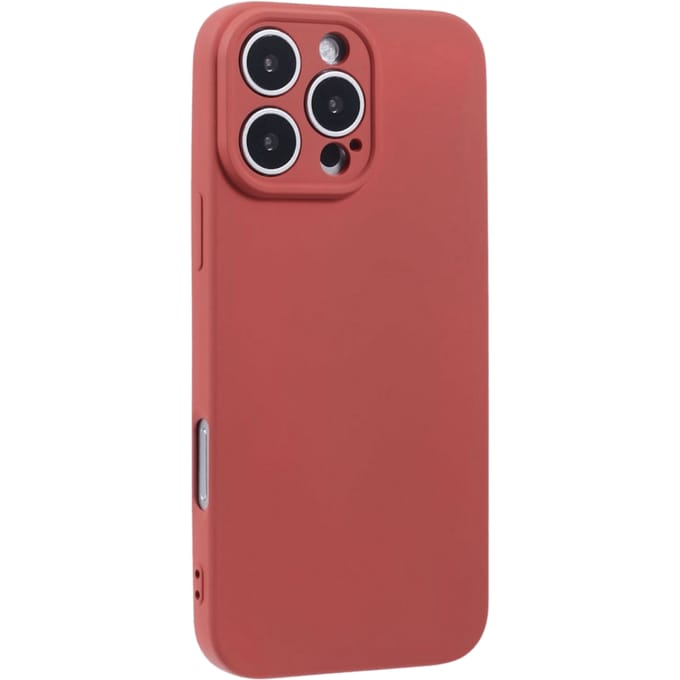 Mocaa Apple iPhone 16 Pro Max Lens Protection Hoesje Rood