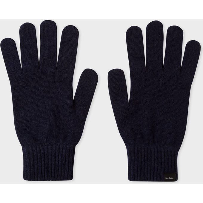 Paul Smith Glove Cashmere Navy Taglia: OS | Sciarpe Outlet | Uomo | Blu