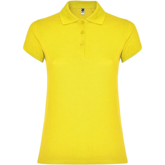 Roly Dames/Dames Ster Poloshirt (Geel)