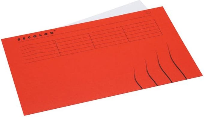 Vouwmap Jalema Secolor Folio Gelijk Rood