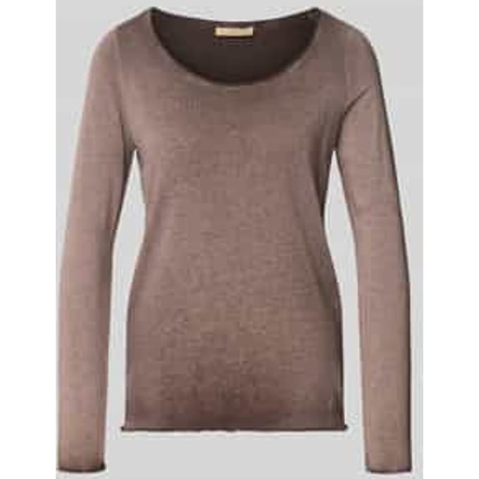 regular fit shirt met lange mouwen van katoenmix