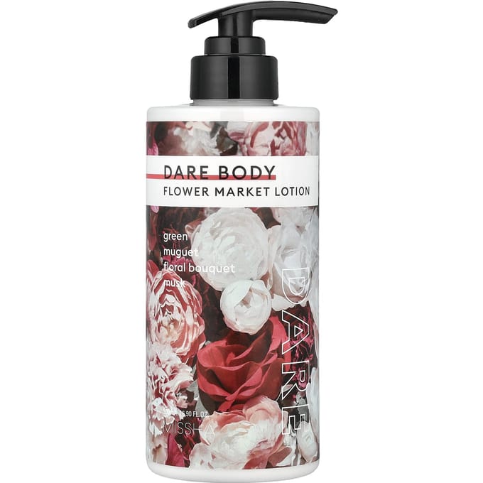 Missha, Lait pour le corps Dare, Marché aux fleurs, 500 ml (16,9 onces liquides) white