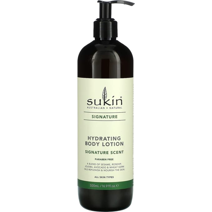 Sukin, Lotion Hydratante pour le Corps, Parfum Original, 500 ml (16,9 onces liquides) black