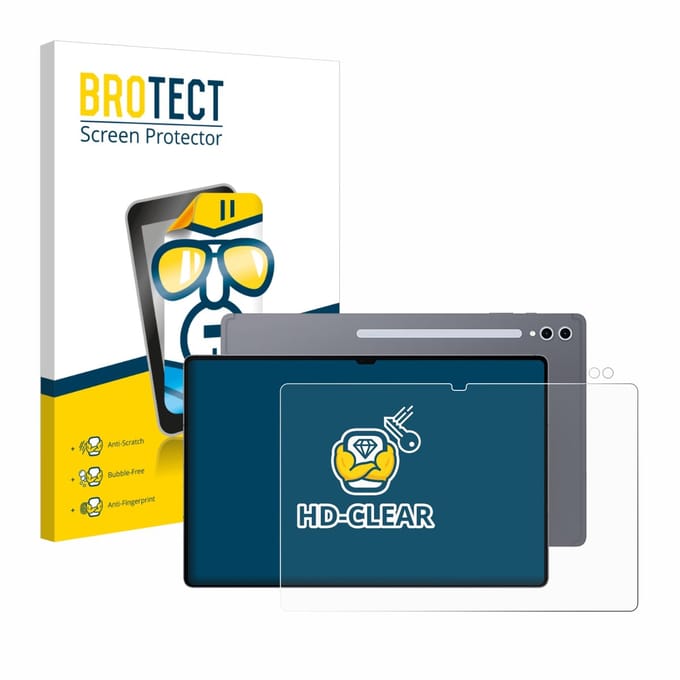 BROTECT - Screenprotector voor Samsung Galaxy Tab S10 Ultra (Voor+Camera) - Folie Beschermfolie transparant