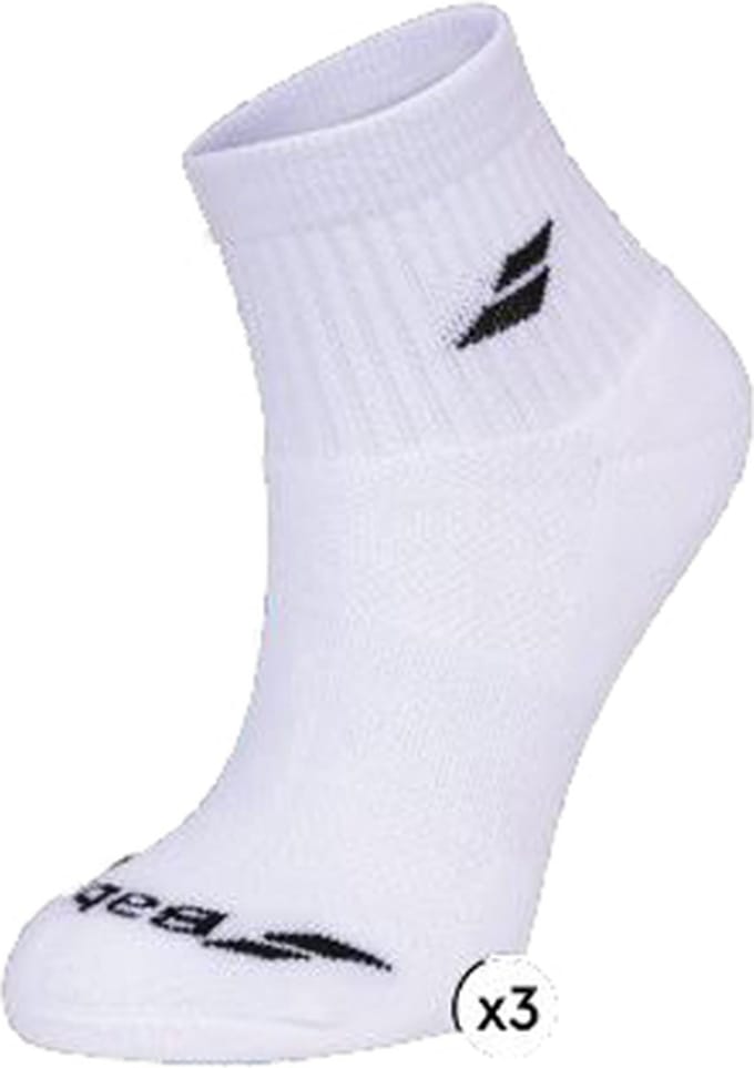 Babolat Quarter Socks 3 Paar Maat: 43/46,Kleur: Wit