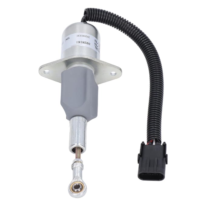 24V brandstofafsluitsolenoïde vlamuitschakelsolenoïdeklep 3928161 Vervanging voor Cummins 6CT 8.3L