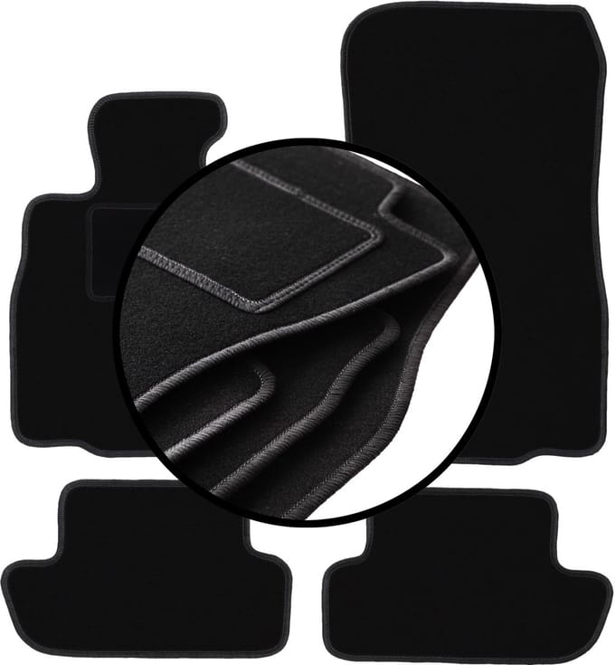 Complete set veloursmatten voor: BMW 6 F13 Coupé (2011-2018)