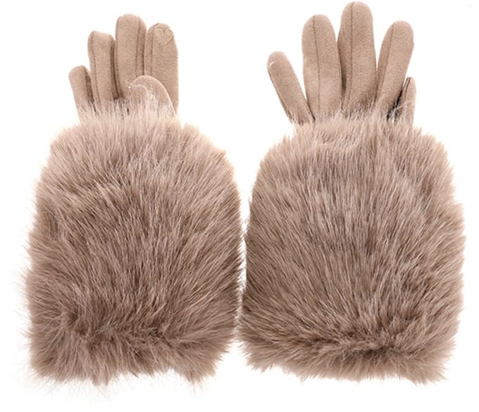 Taupe Pinzolo handschoenen OLG16844