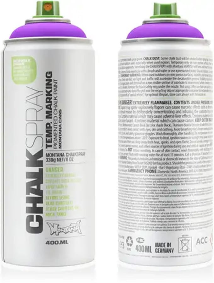 Montana CHALK - Krijtverf VIOLET spuitbus 400ml