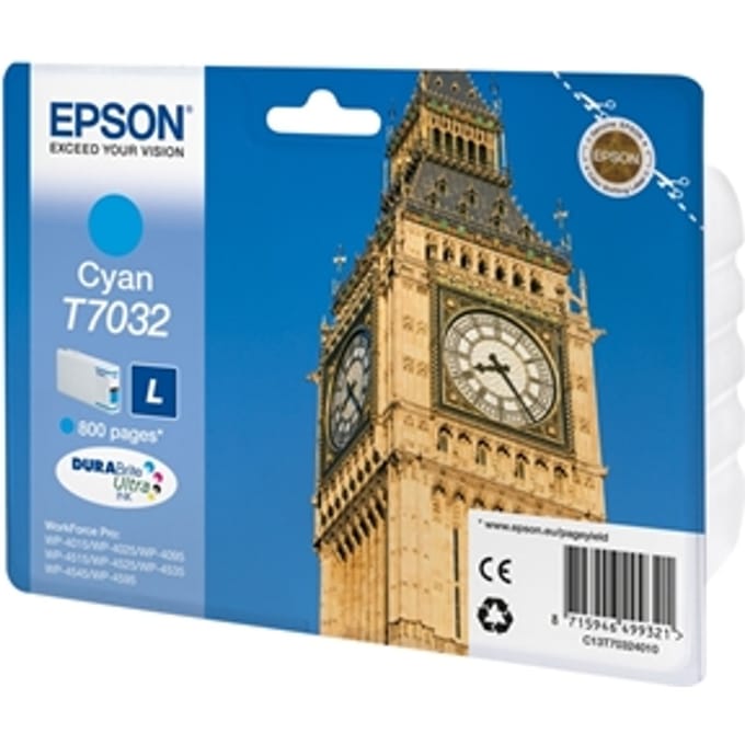 Epson T7032 inktcartridge cyaan (origineel)