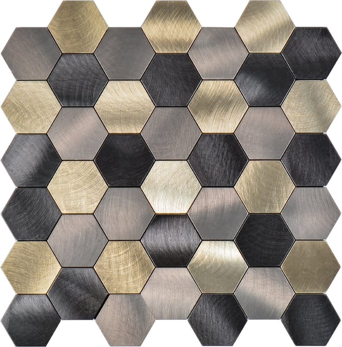 Zelfklevend Mozaïek Hexagon Nela