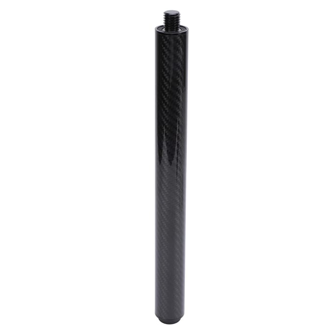 12 Inch Koolstofvezel Biljart Pool Keu Verlengstuk Biljart Accessoire Pool Keu Verlengstuk met Rubber black