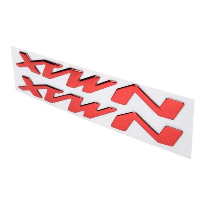 Set van 3? Motorfiets Embleem StickersDimensionale Stickers voor Yamaha NMAX155 125Rood zilver