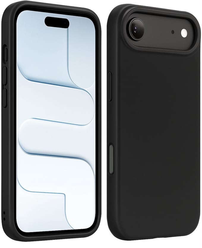iPhone 17 Air - Hoesje backcover Shockproof siliconen Zwart