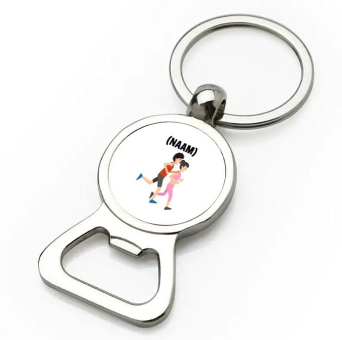 Akyol - hardloop met eigen naam flesopener - Hardlopen - hardloper - sport - 9 bij 3 cm
