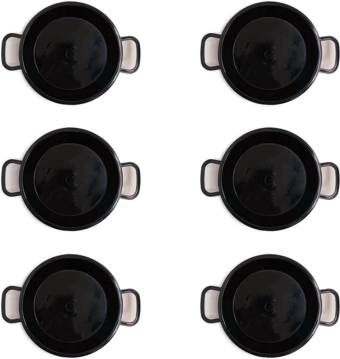 Amuseschaaltjes - Zwarte amuse bakjes 6 stuks - 3BMT®