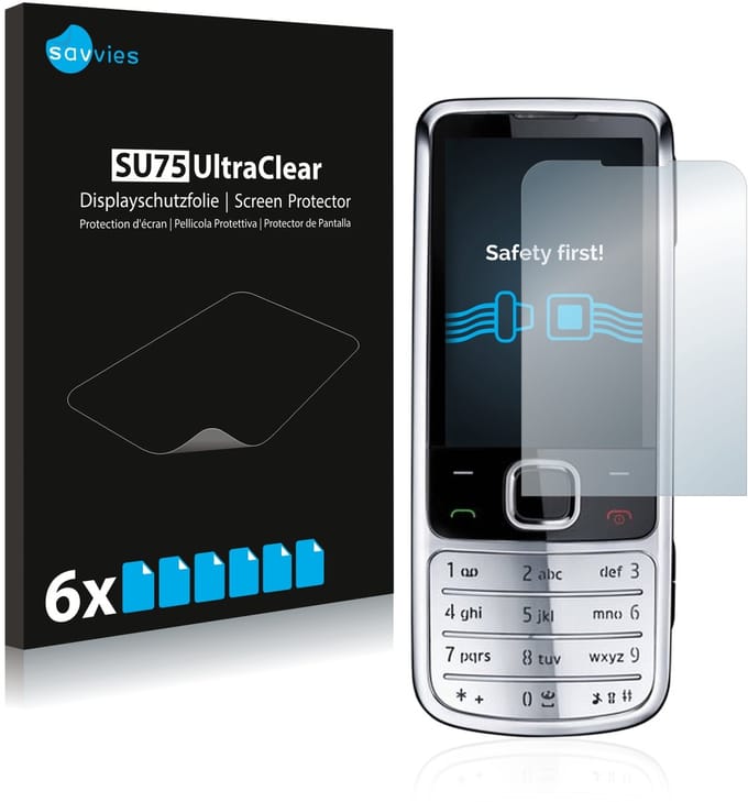 Savvies - Screenprotector voor Nokia 6700 classic - Folie Beschermfolie transparant 6 Stuks