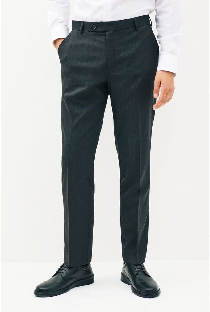 Next - Heren - Tailored fit - Chique stretchy broek - Grijs