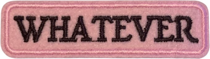 Patchy® – Whatever Strijkpatch - Strijkapplicatie - Strijkembleem - Badge - Patches